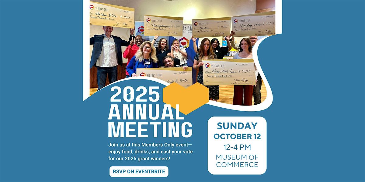 Sunday's Child 2025 Annual Membership Meeting