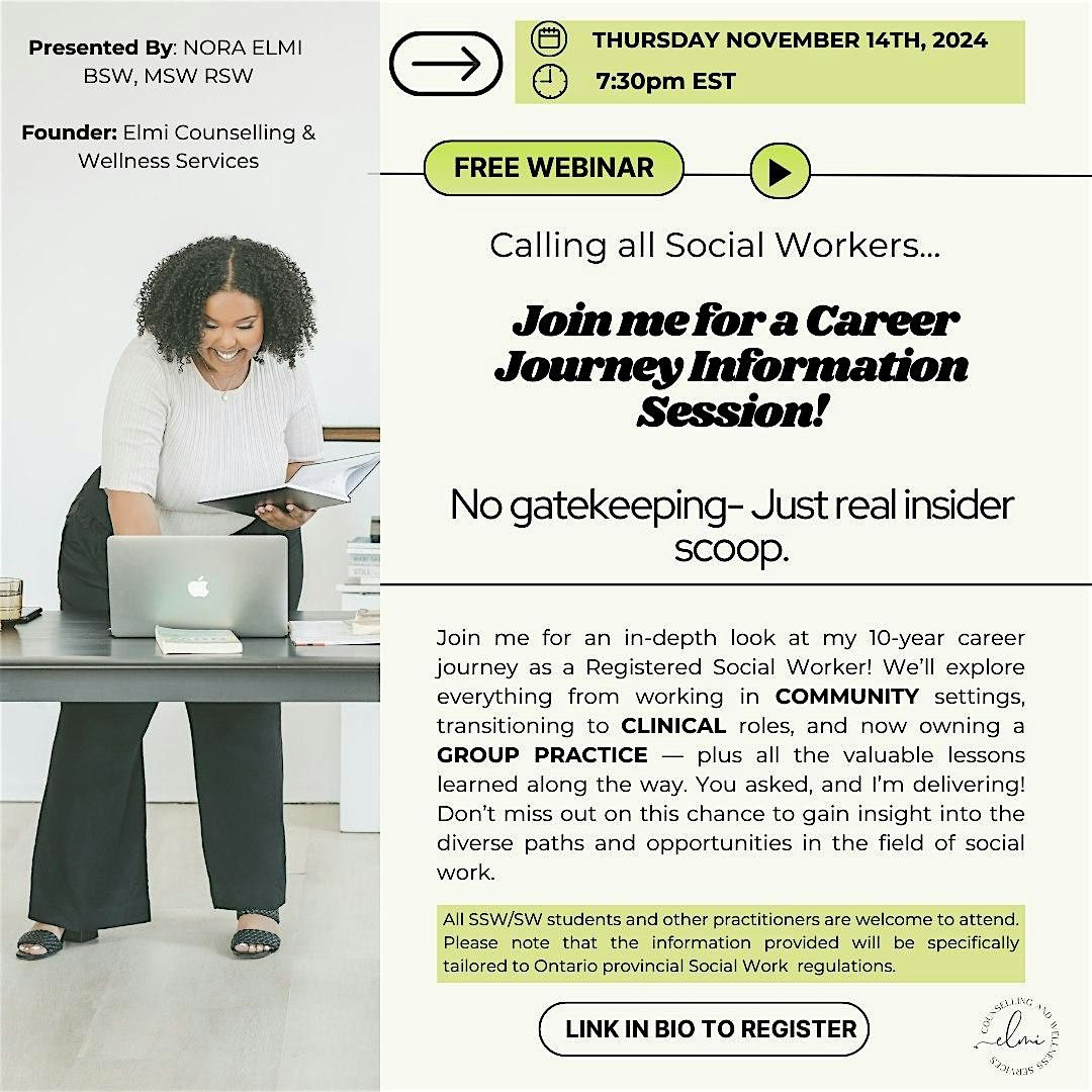 Social Work Career Journey: Information Session