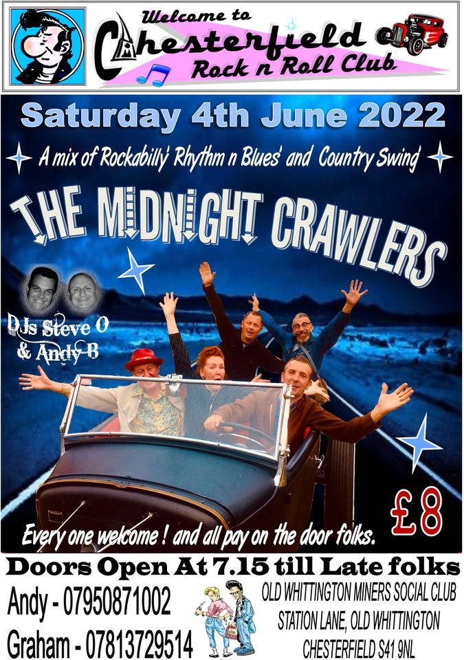 The Midnight Crawlers at Chesterfield rock n roll club, Chesterfield