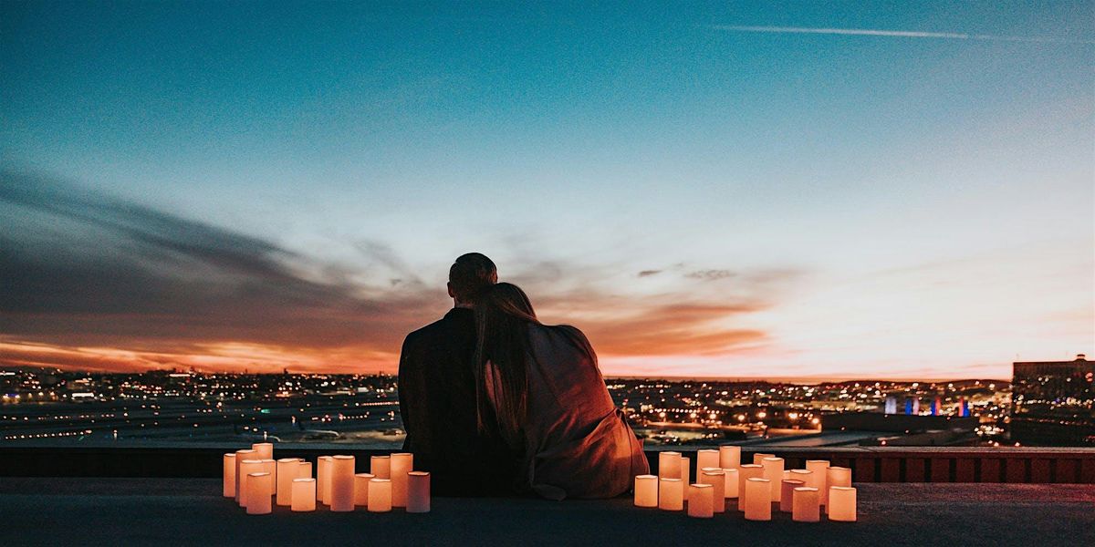 Roof Top Meditation, Candles & Fairy Lights