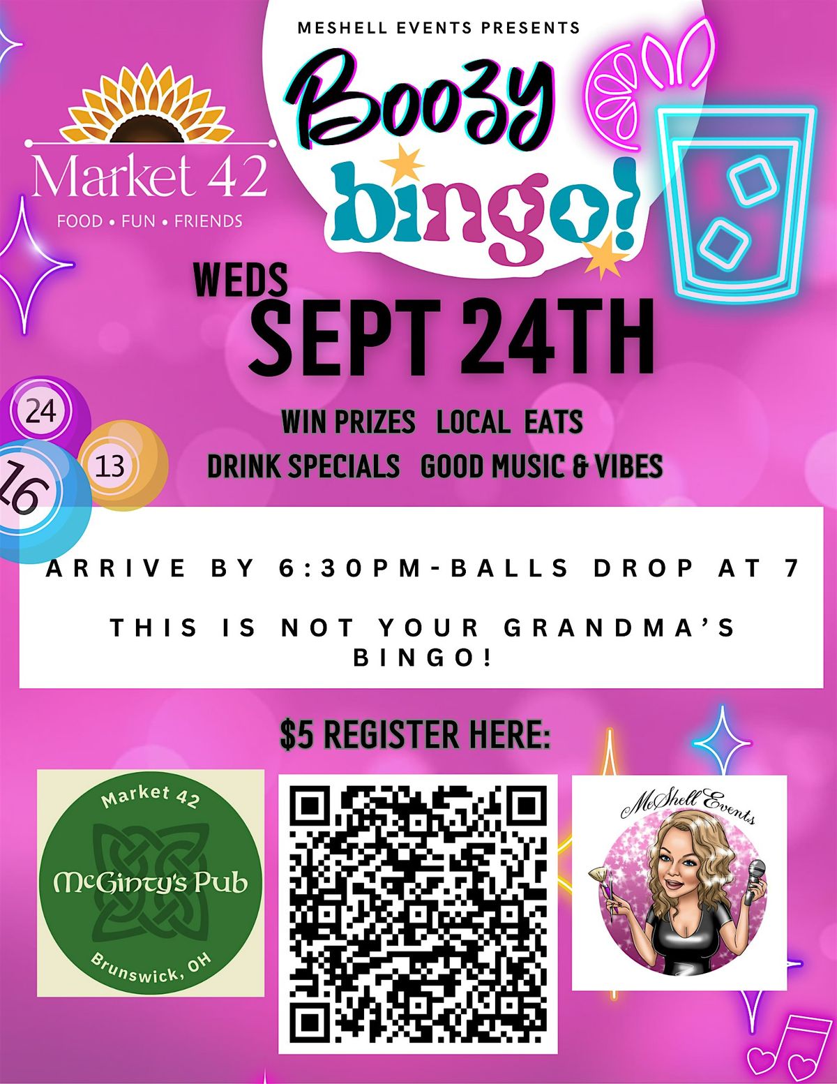 Boozy Bingo at Market 42 in Brunswick