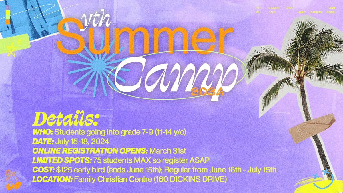 Junior Youth Local Summer Camp