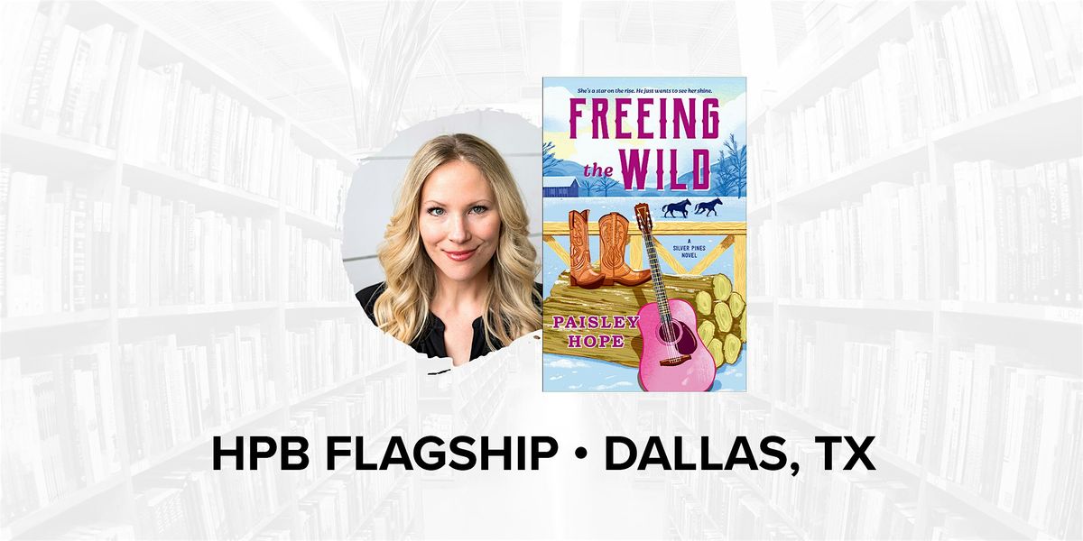 Talk and Book Signing with Bestselling Author Paisley Hope