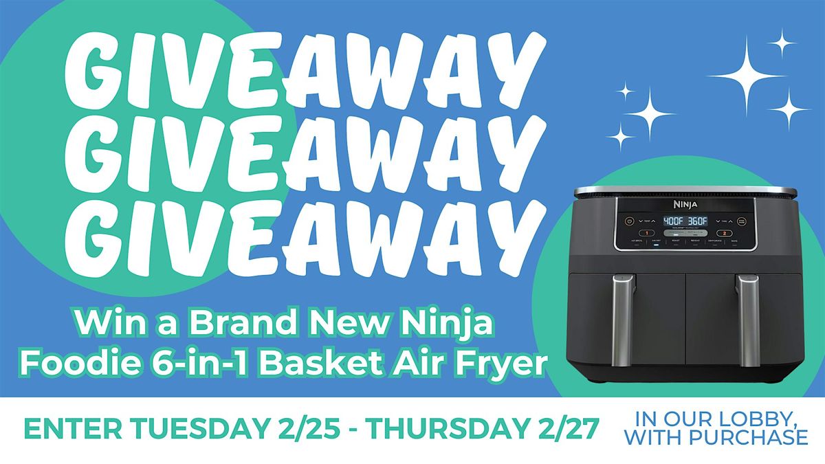 Ninja 6-in-1 Air Fryer Giveaway + 20-30% off Storewide!