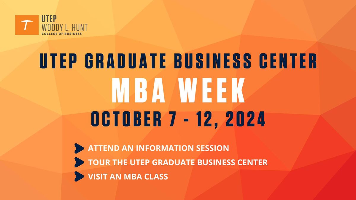 UTEP MBA Week