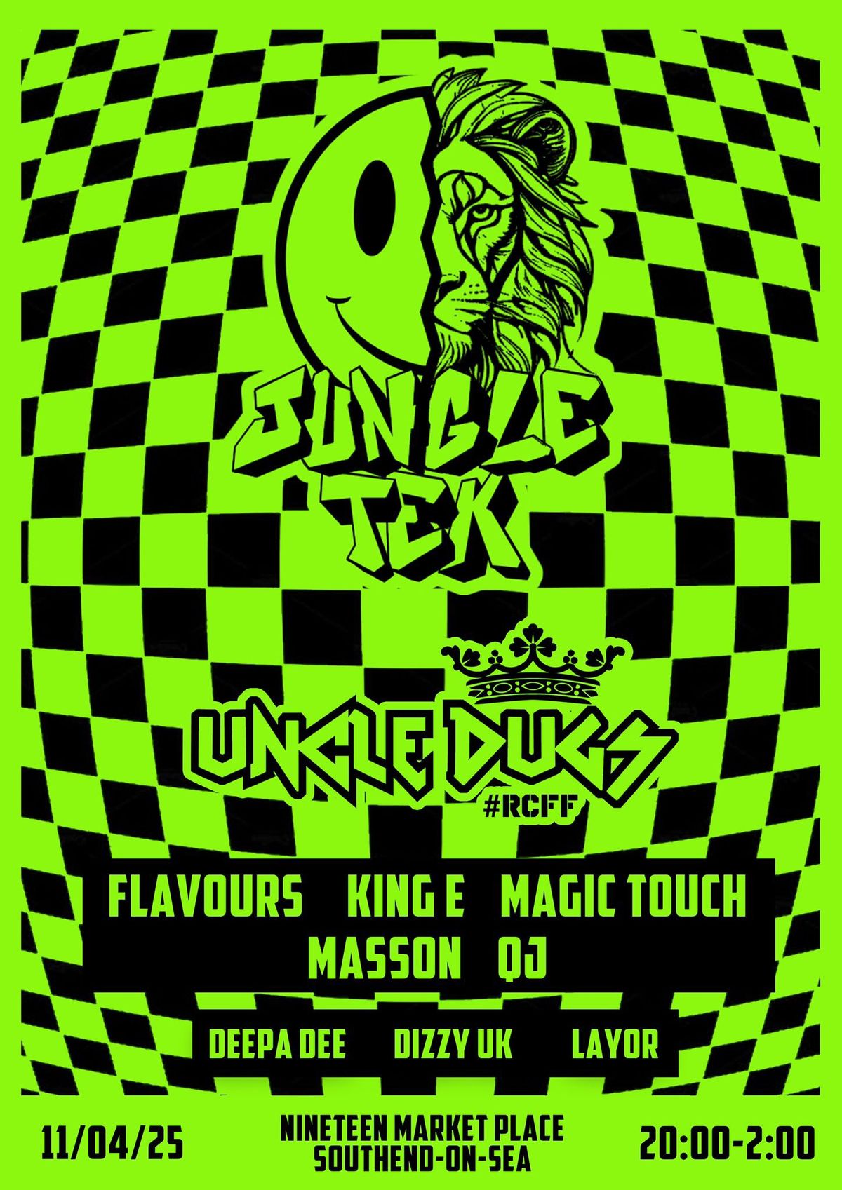 JUNGLE TEK presents UNCLE DUGS + Guests