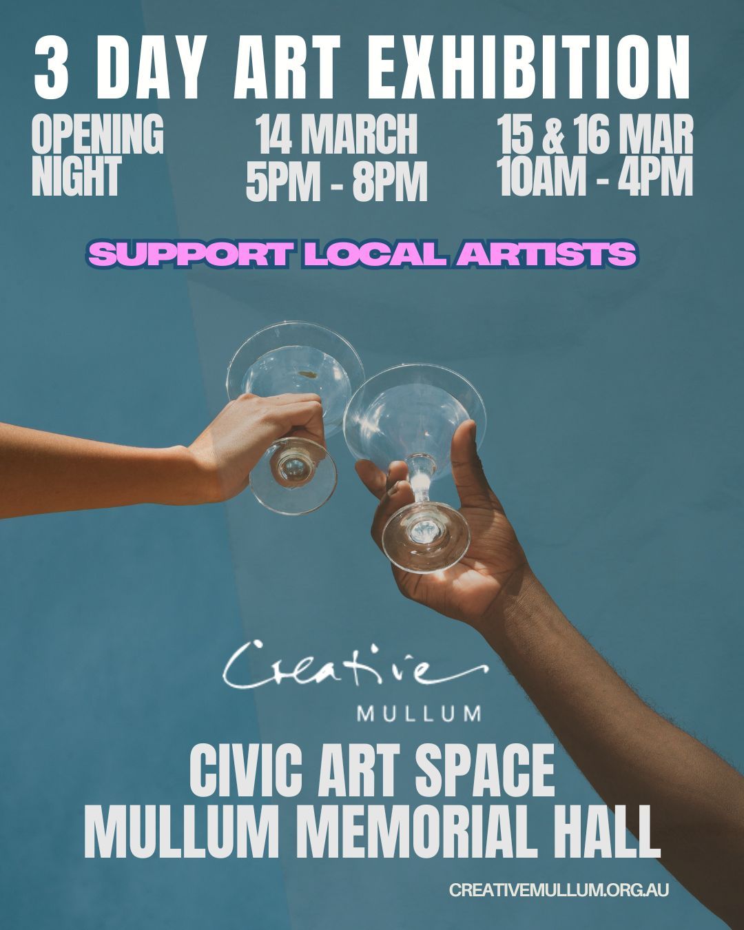 3 Day Art Exhibition @ Mullumbimby Civic Art Space - Memorial Hall