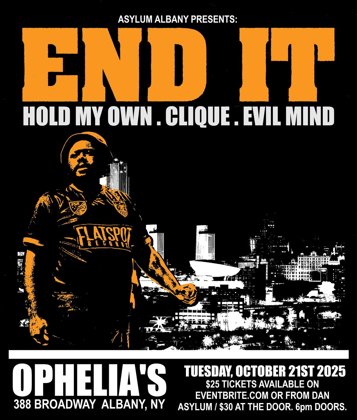 End It, Hold My Own, Clique, Evil Mind @ Ophelias