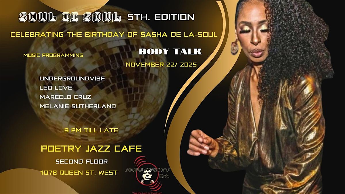 SOUL II SOUL 5TH. EDITION  SASHA DE LA-SOUL'S BELATED BASH