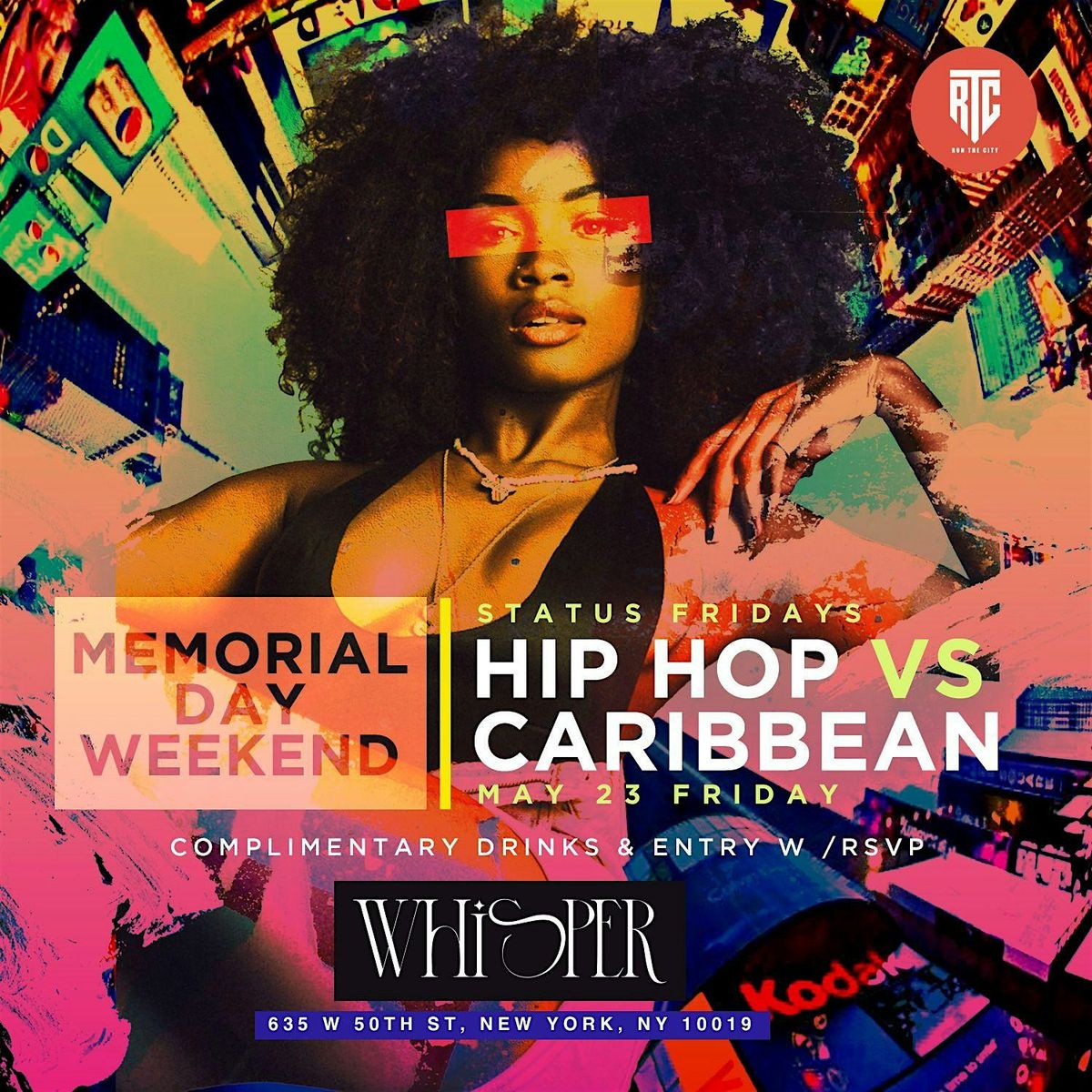 NYC\u2019S #1 HIP HOP VS CARIBBEAN MEMORIAL DAY WEEKEND PARTY