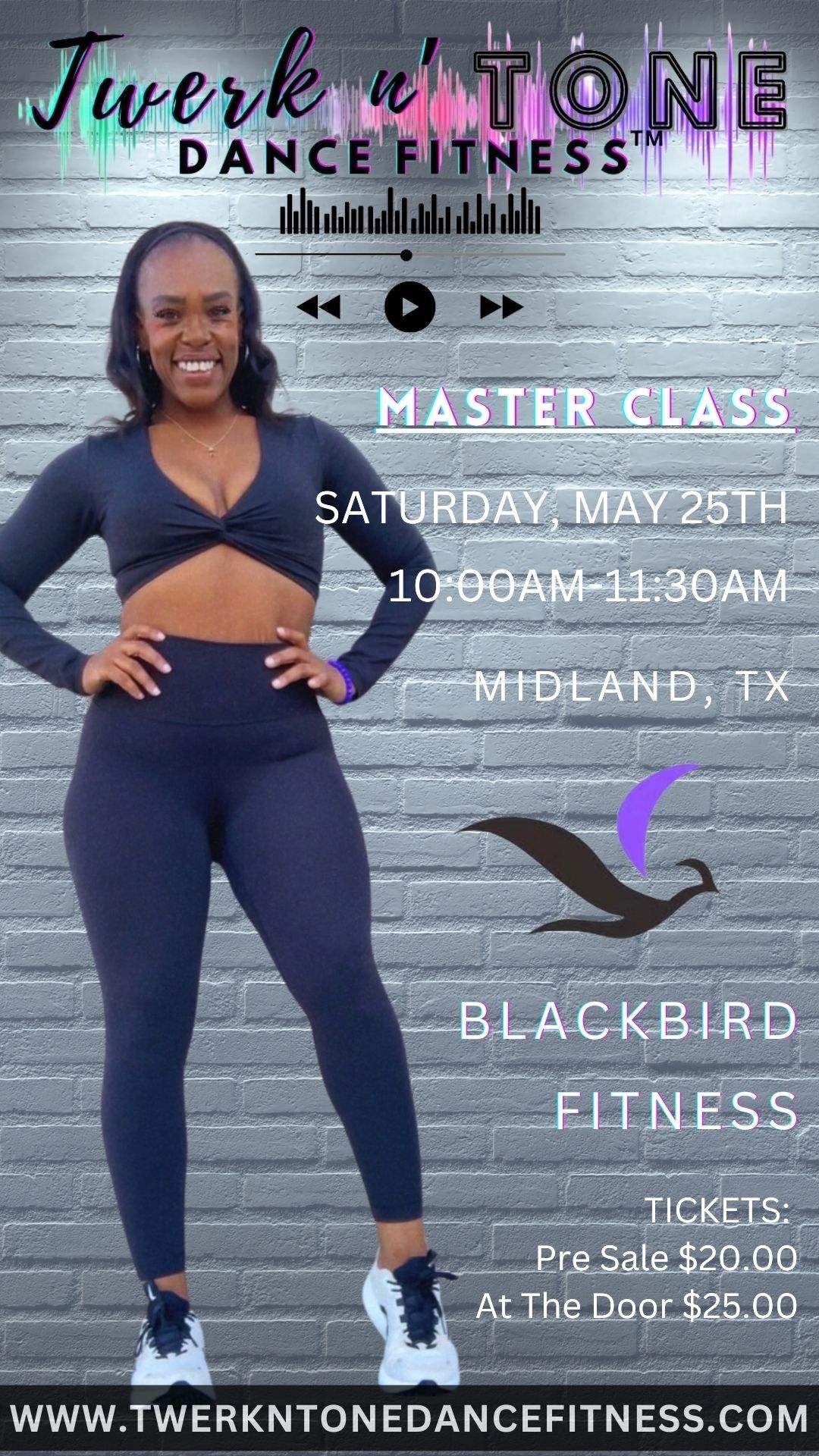 Twerk n\u2019 Tone Dance Fitness\u2122 Master Class: Midland, TX