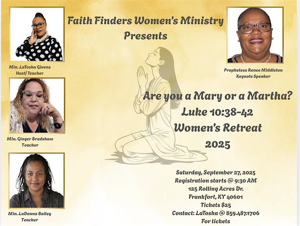 ARE YOU A MARY OR  A MARTHA?