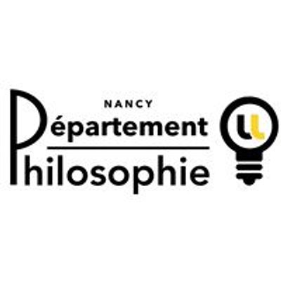 D\u00e9partement de philosophie de l'Universit\u00e9 de Lorraine - Nancy