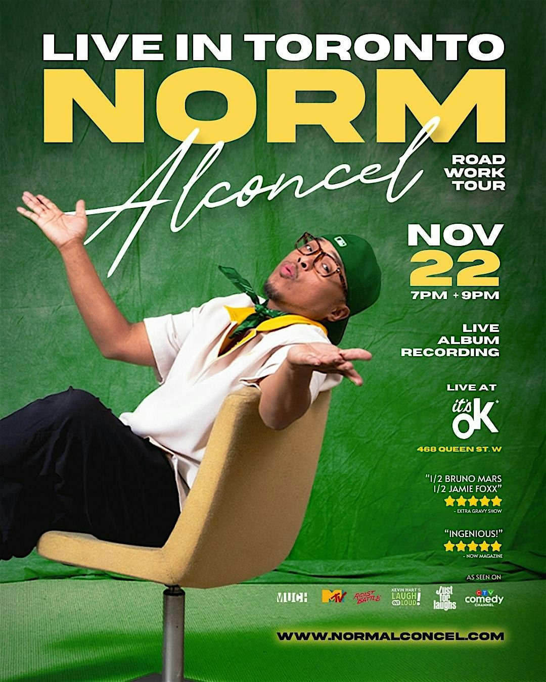 NORM ALCONCEL LIVE - COMEDY ALBUM RECORDING