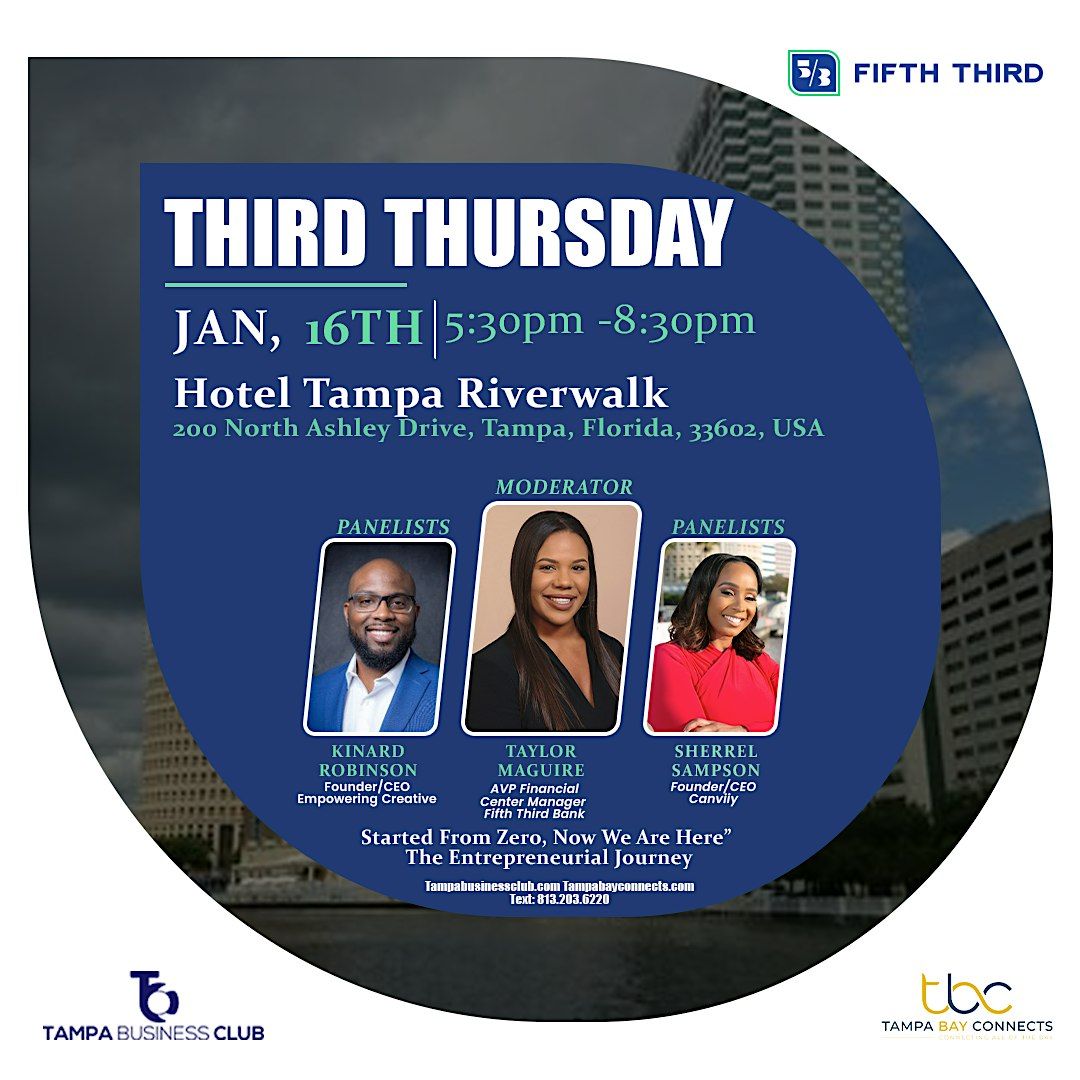 Third Thursday Networking Social & Fire Side Chat.(FREE ADMISSION)