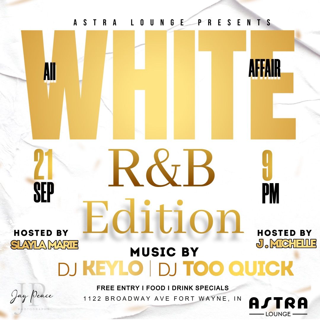 All White Affair R&B Edition 