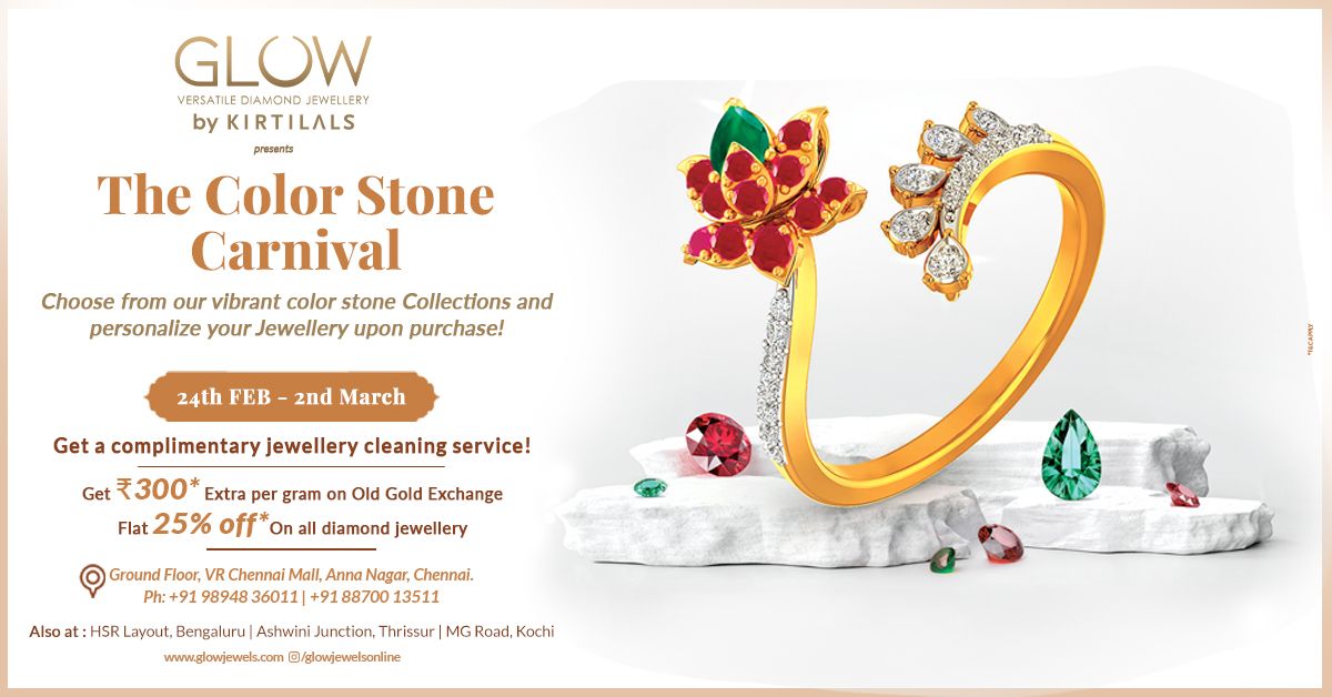 The Color Stone Carnival | Glow by Kirtilals | Chennai