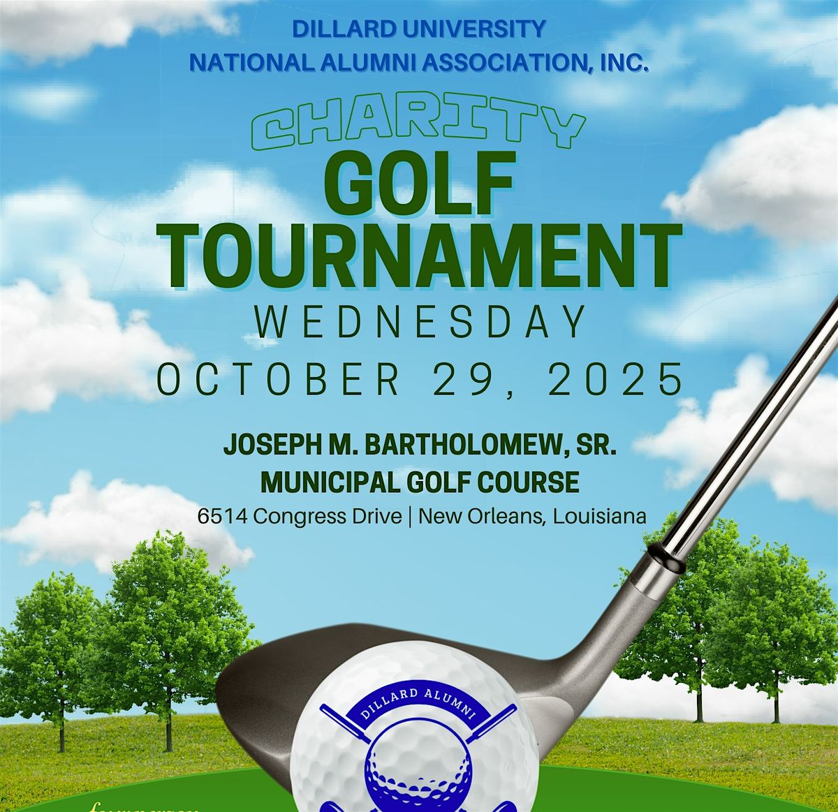 Dillard University National Alumni Association 2025 Charity Gulf Tournament