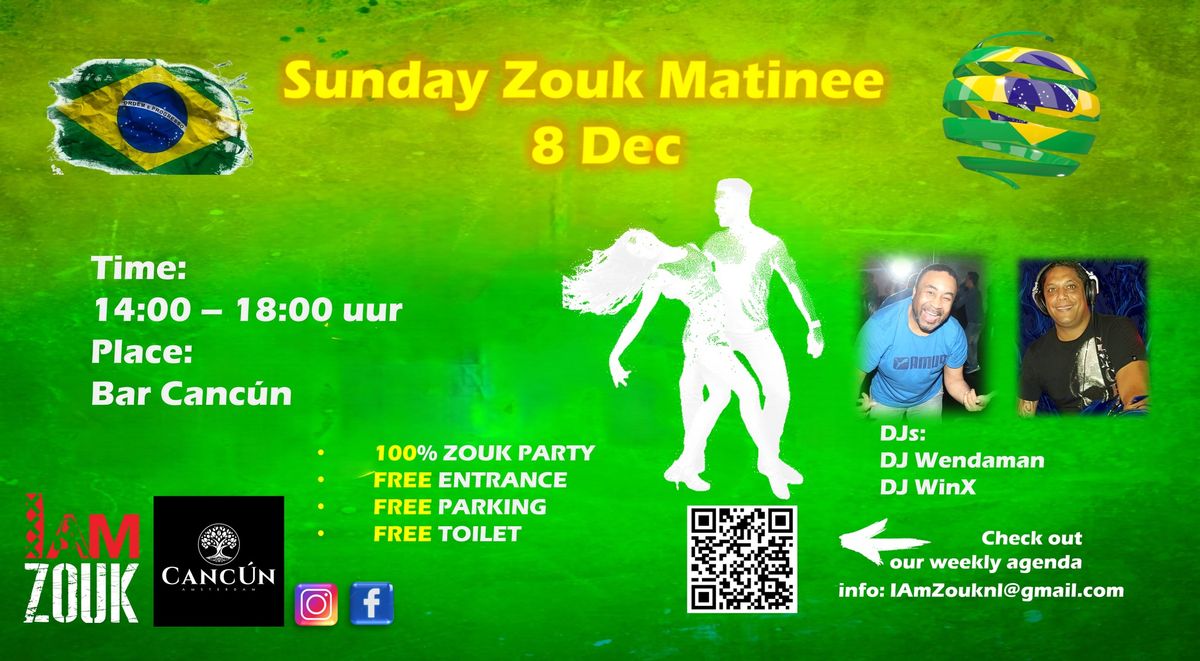 SUNDAY ZOUK MATINEE 8 dec