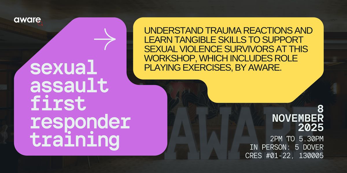 8 November 2025: Sexual Assault First Responder Training
