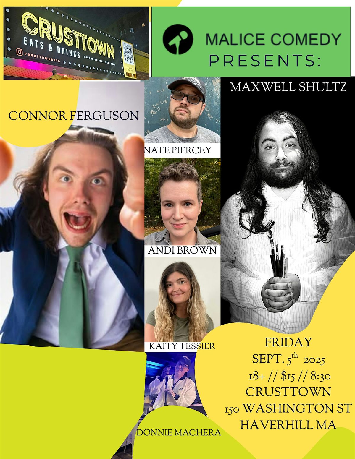 Co-Headliner night! Maxwell Shultz and Connor Ferguson