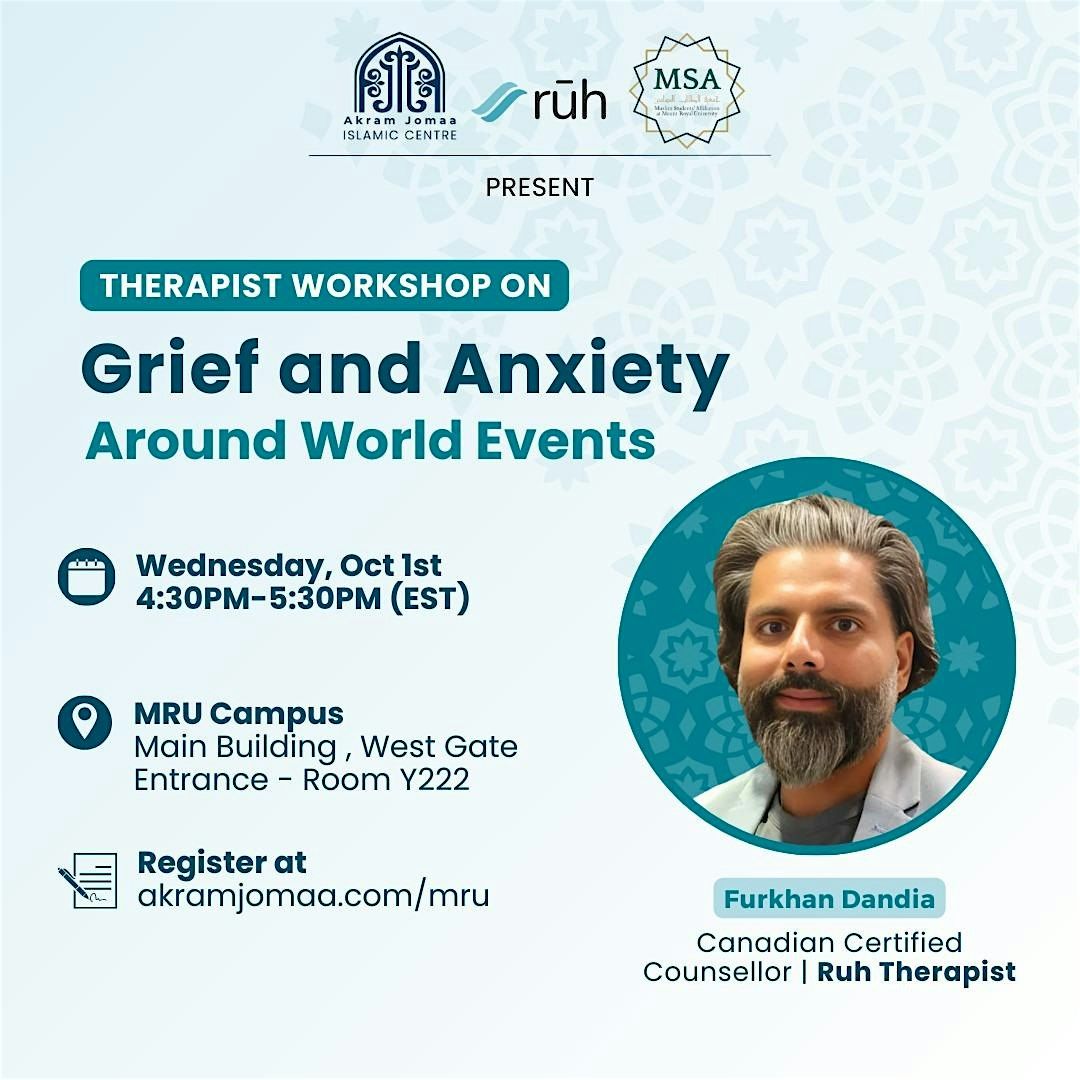 Therapist workshop: Grief and Anxiety Around World Events