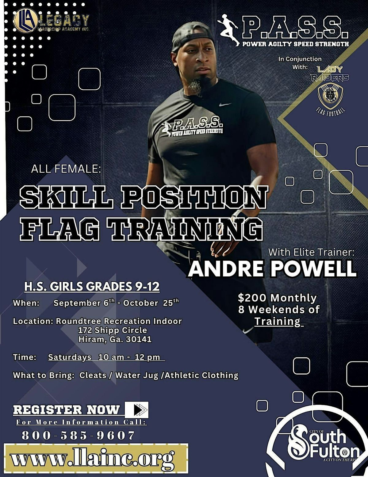 High School Girls Skill Position Training- October
