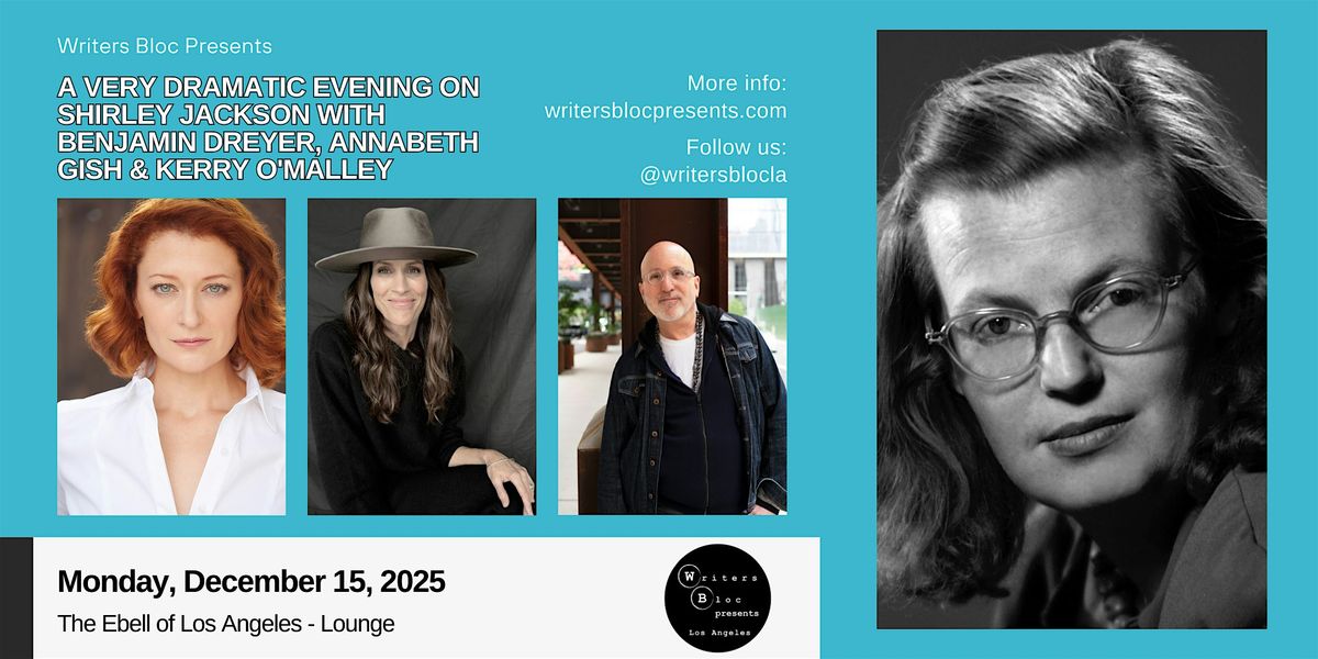 Writers Bloc Presents An Evening of Shirley Jackson Readings