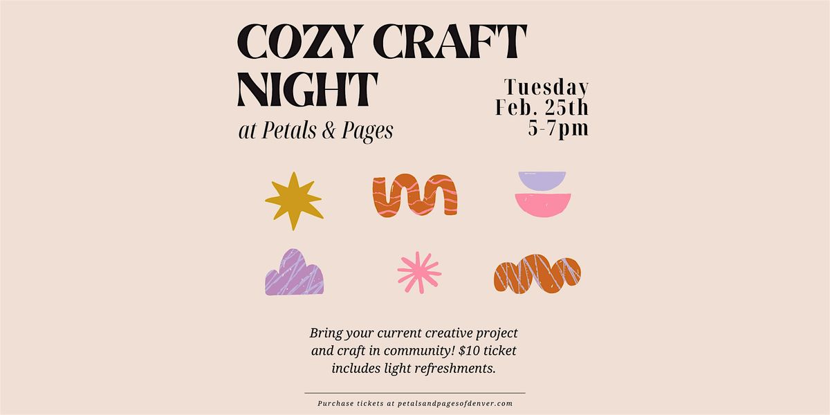 Cozy Craft Night at Petals & Pages