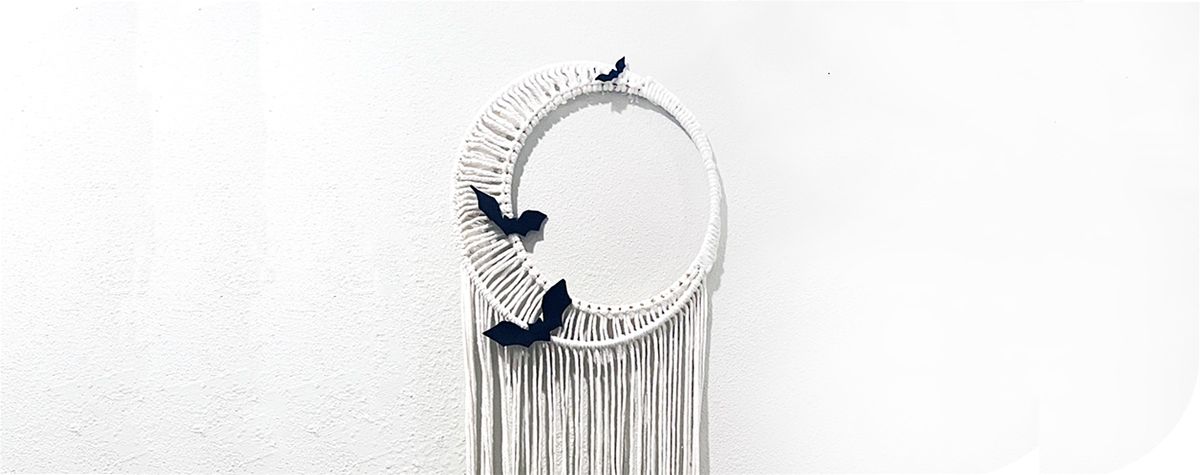 Macrame Halloween Crescent Moon Workshop