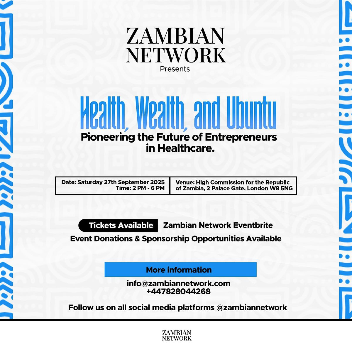 Health, Wealth, and Ubuntu (Business in Healthcare Networking Event)