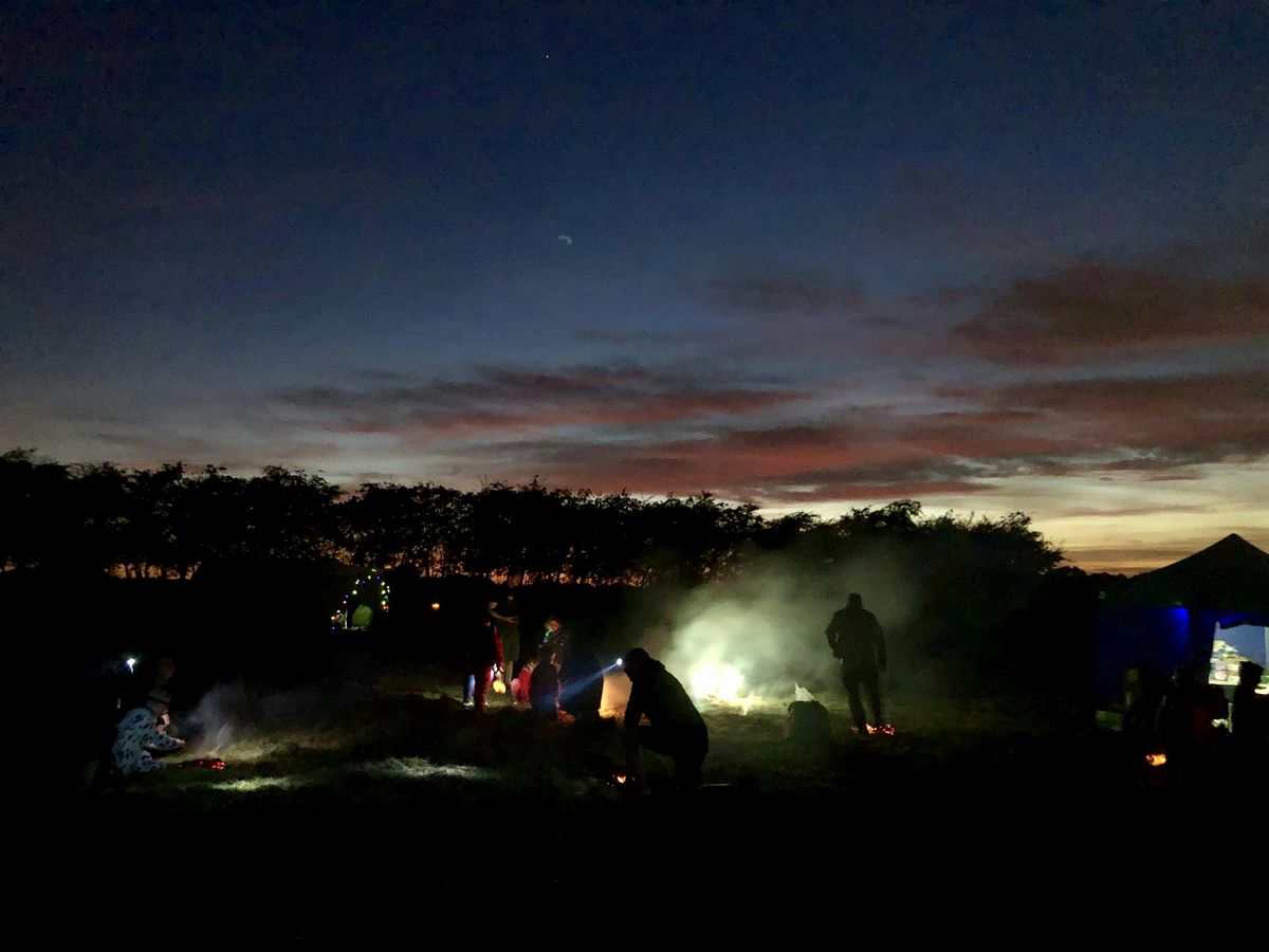 Family Autumn Wild Camp Out at Ryton Pools Country Park