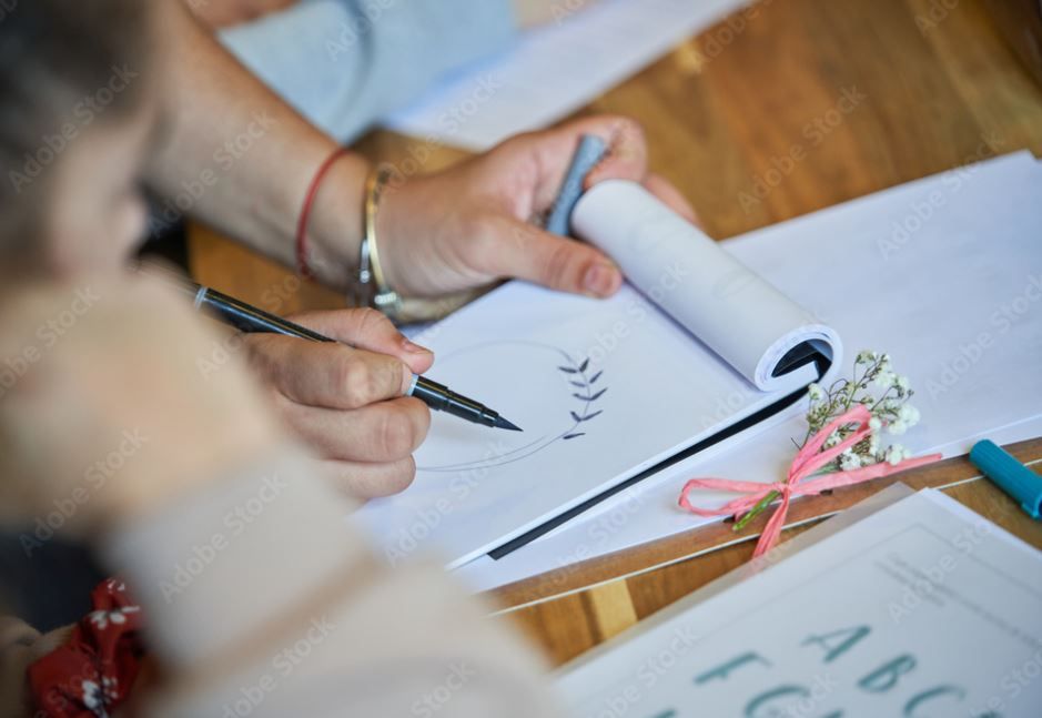 Brush Calligraphy Workshop at Cork & Canvas