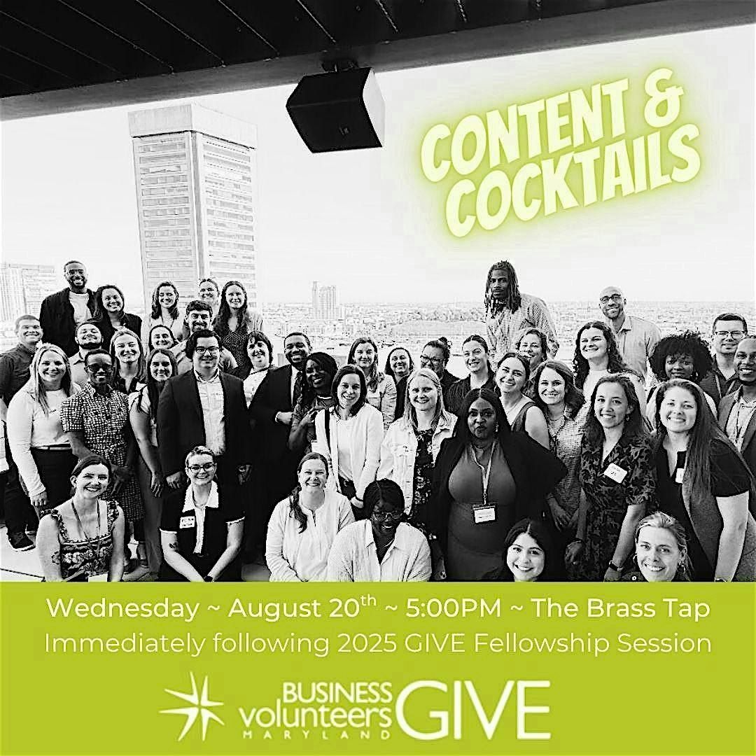 GIVE Content & Cocktails: Connect and Learn about the 15-Year GIVE Reunion