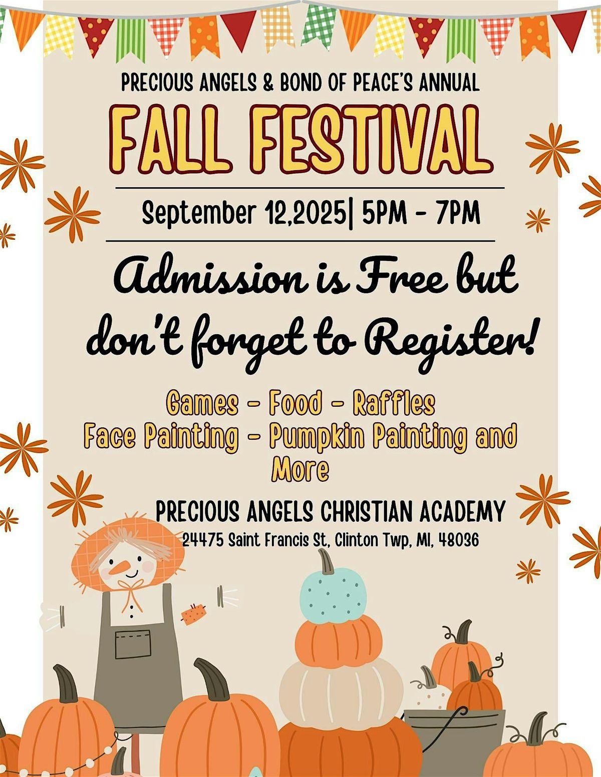 PACA & Bond of Peace Ministries Annual Fall Festival