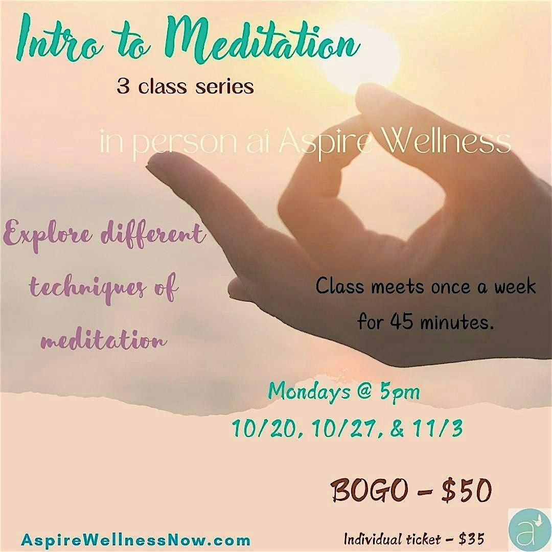 Intro to Meditation series