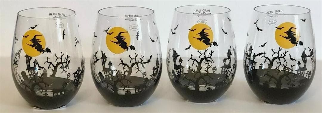Wine Glass Painting: Spooky Season
