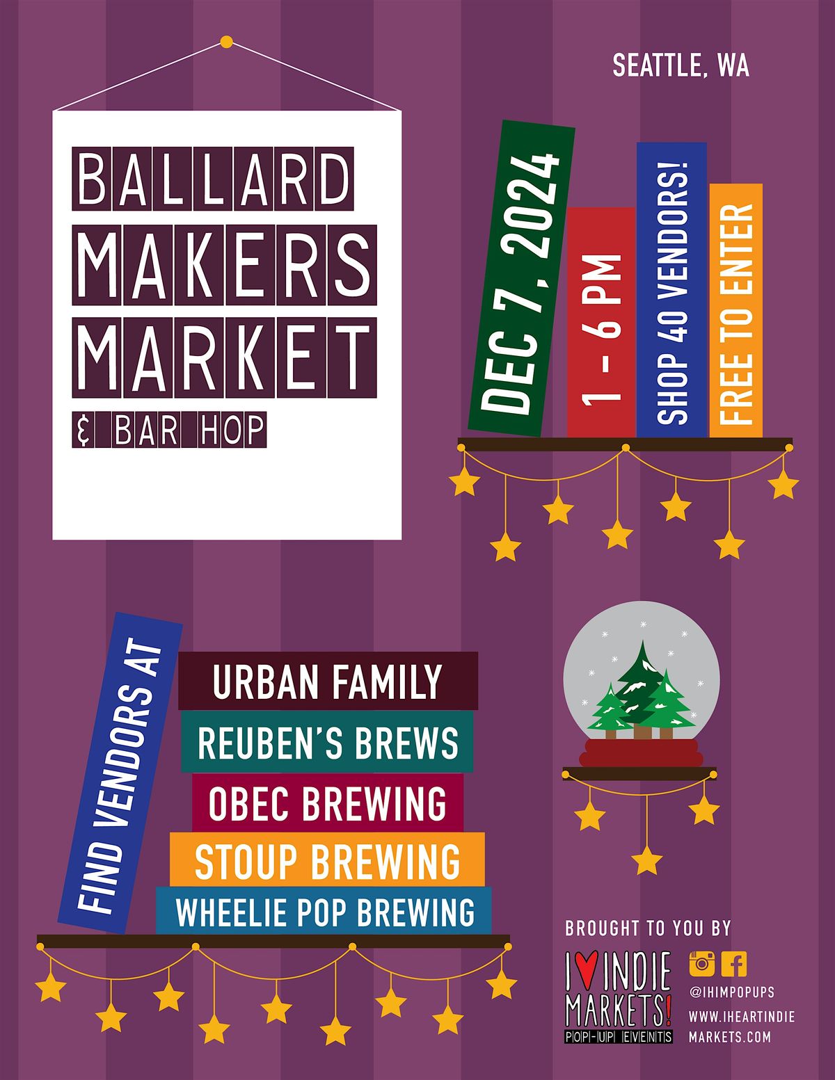 Ballard Makers Market & Bar Hop