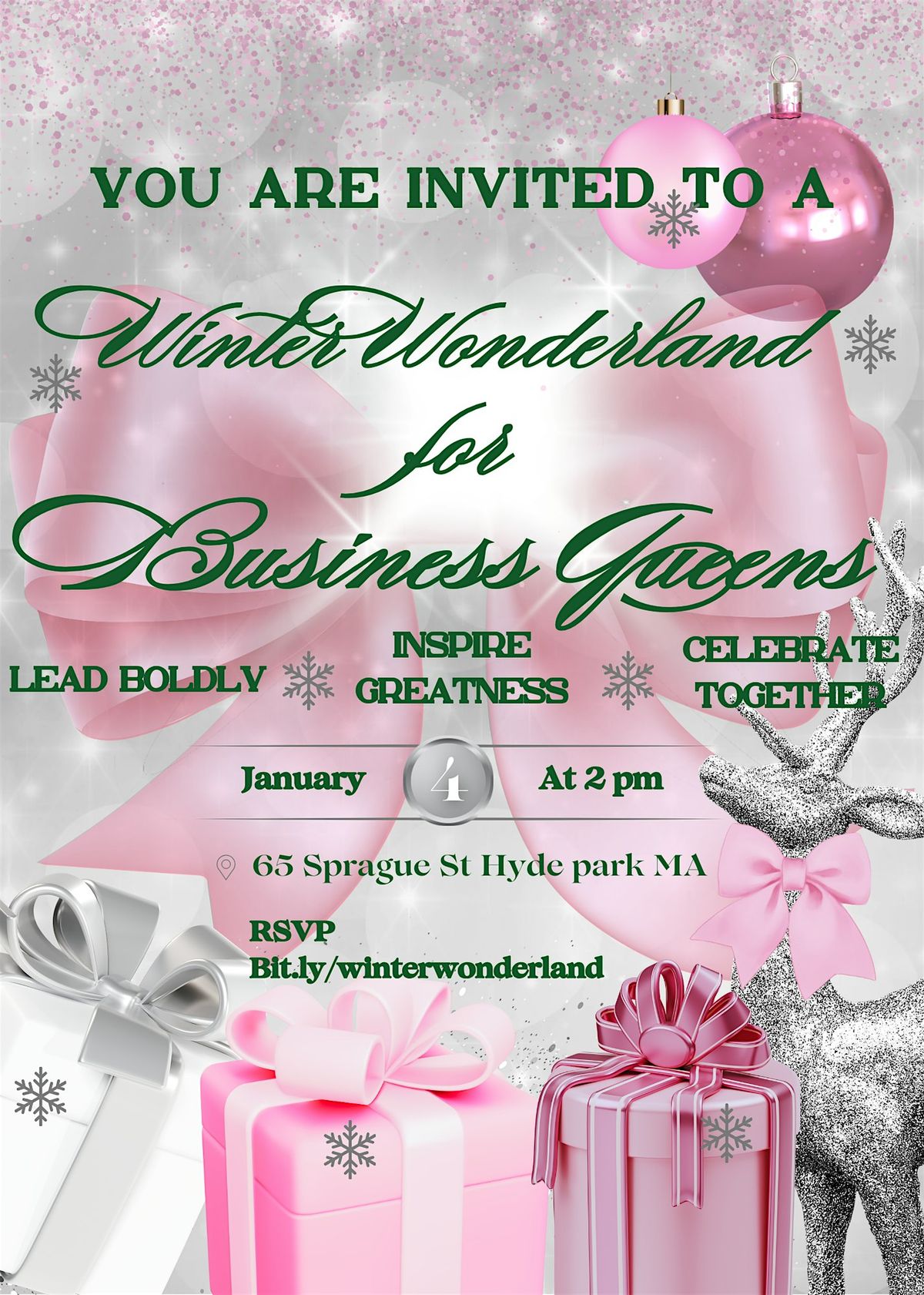 Winter Wonderland for Business Queens: Vision Board