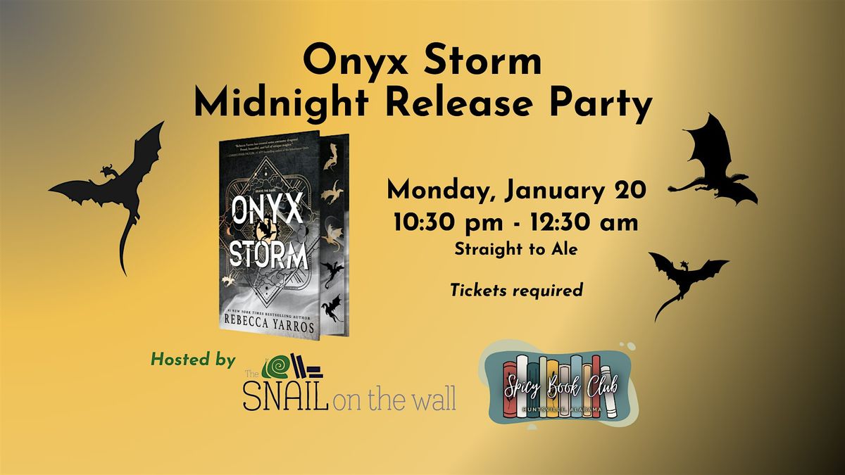 Onyx Storm Midnight Release Party