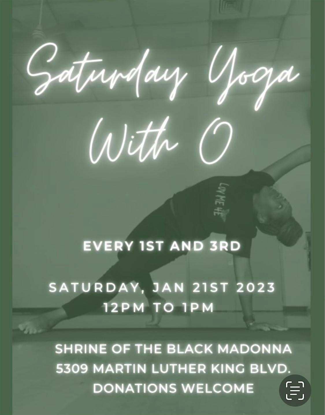 Free Yoga Class- Yoga with O* New Time - Starts at 11:30 am