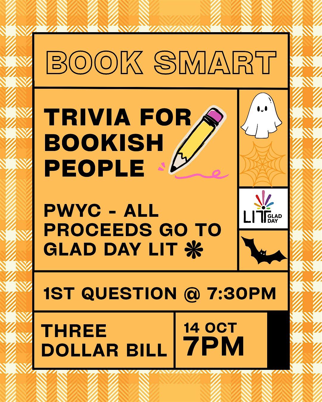 BOOK SMART: a trivia night for bookish people