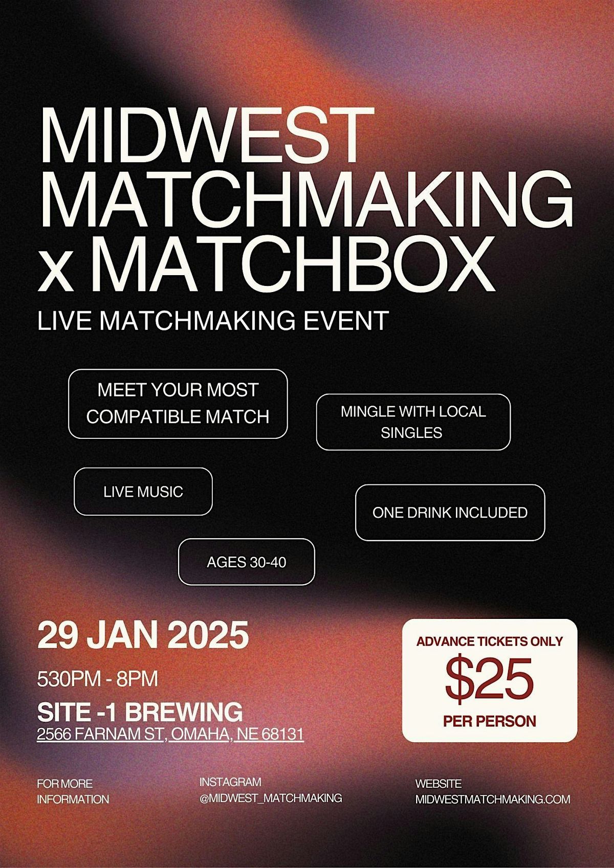 Midwest Matchmaking x Matchbox | Omaha | Ages 30-40