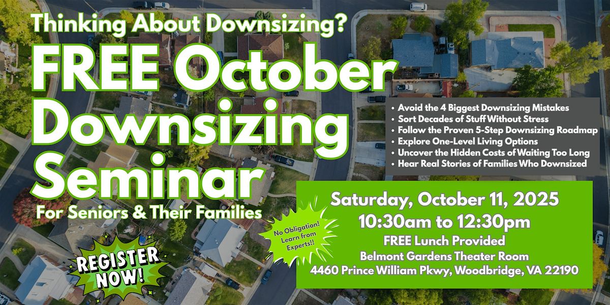 Downsizing Seminar: Five-Step Roadmap to a Stress-Free Move (NoVA)