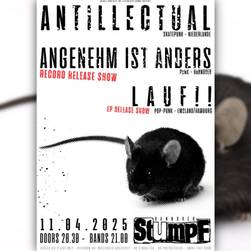 ANTILLECTUAL + ANGENEHM IST ANDERS + LAUF!!