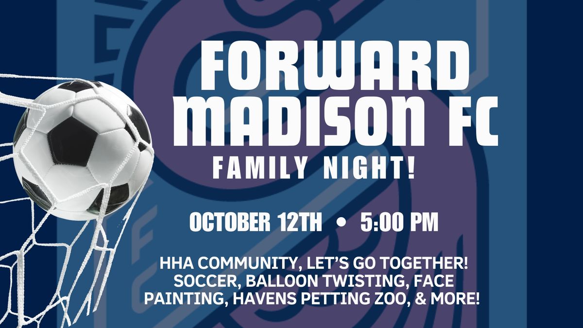 Forward Madison FC Game: Family Night!