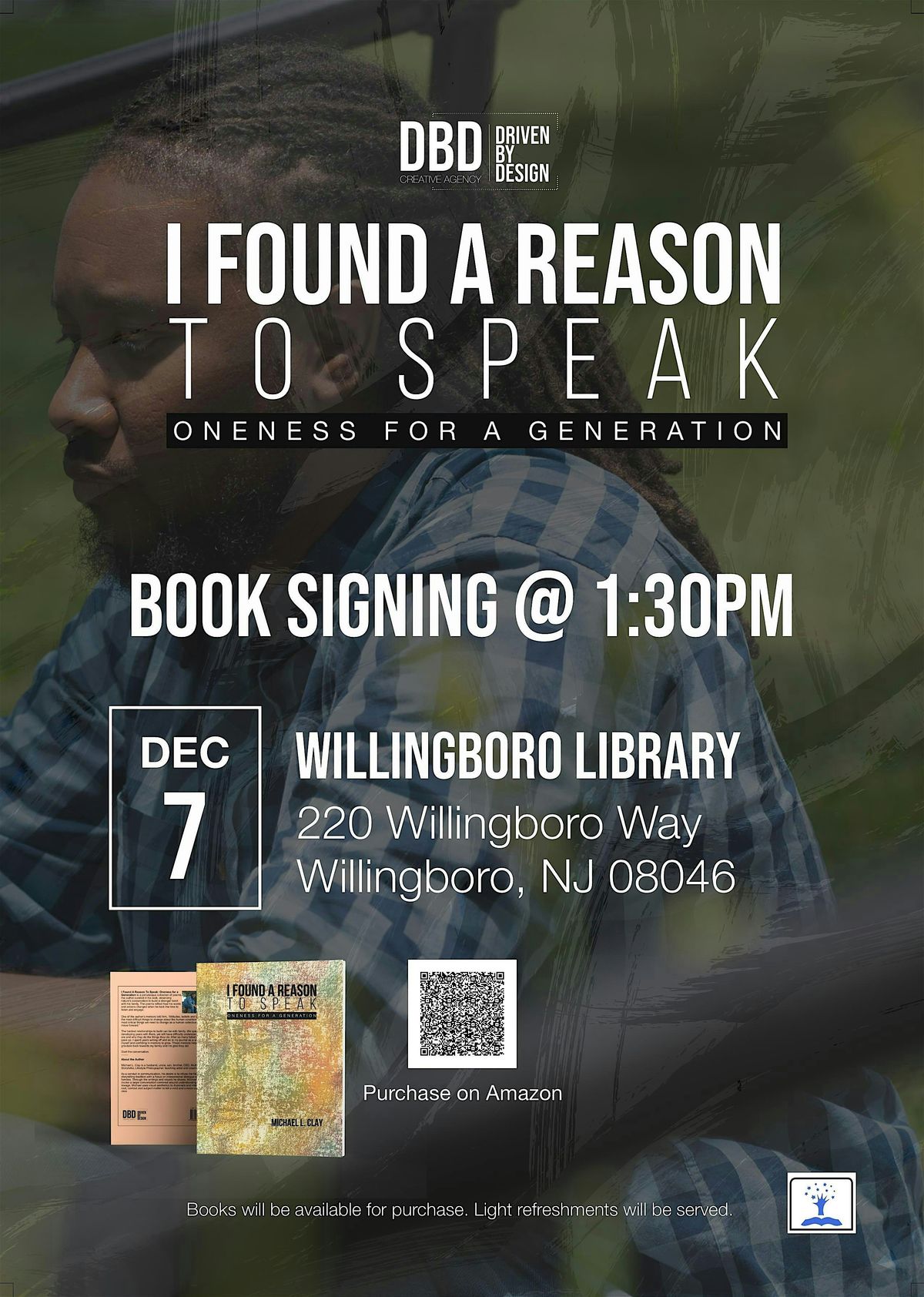 I Found A Reason To Speak Book Signing