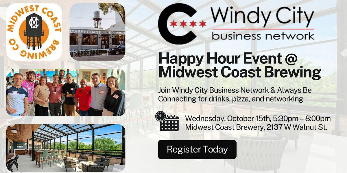 Windy City Business Network: Happy Hour @ Midwest Coast Rooftop (Oct. 15th)