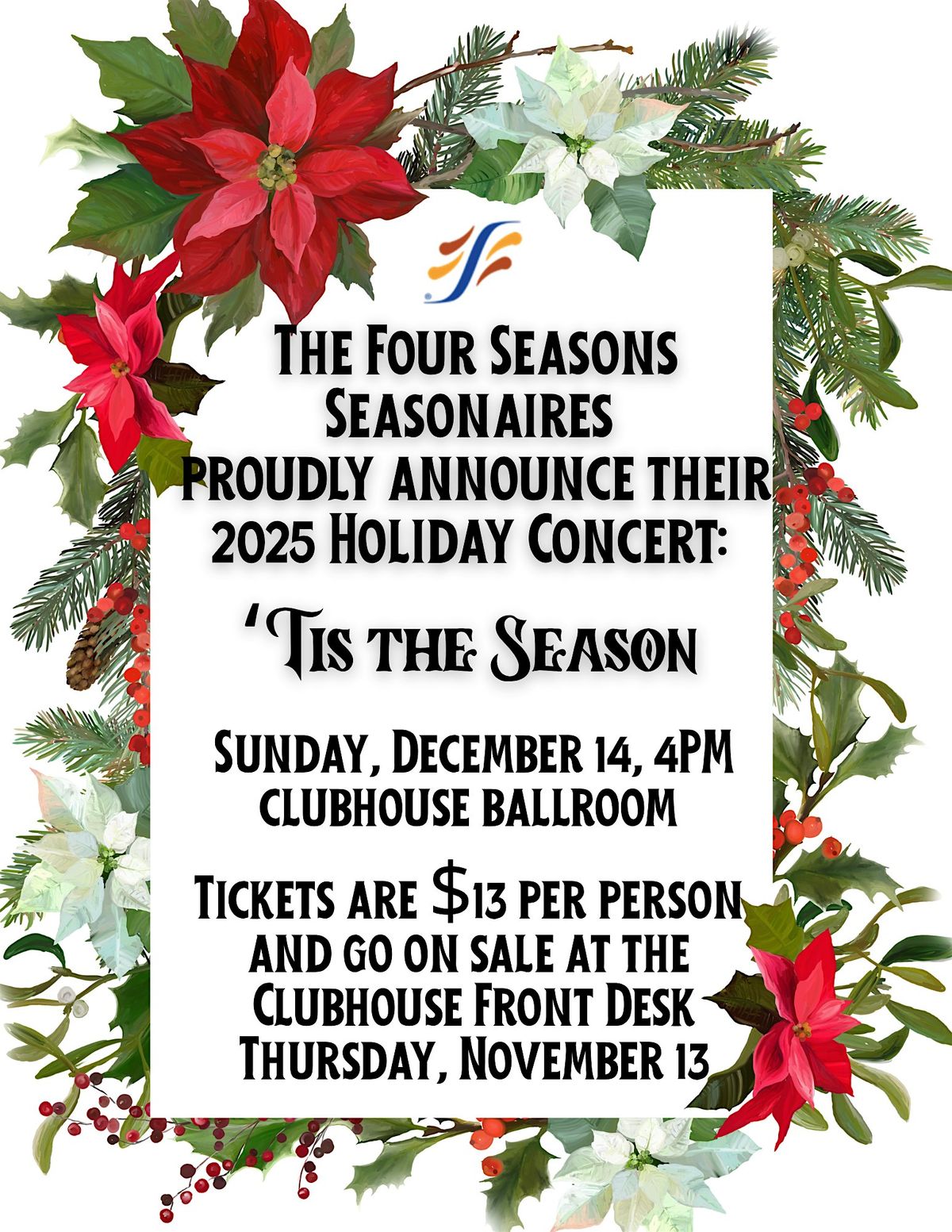 Tis the Season:  Seasonaires Concert
