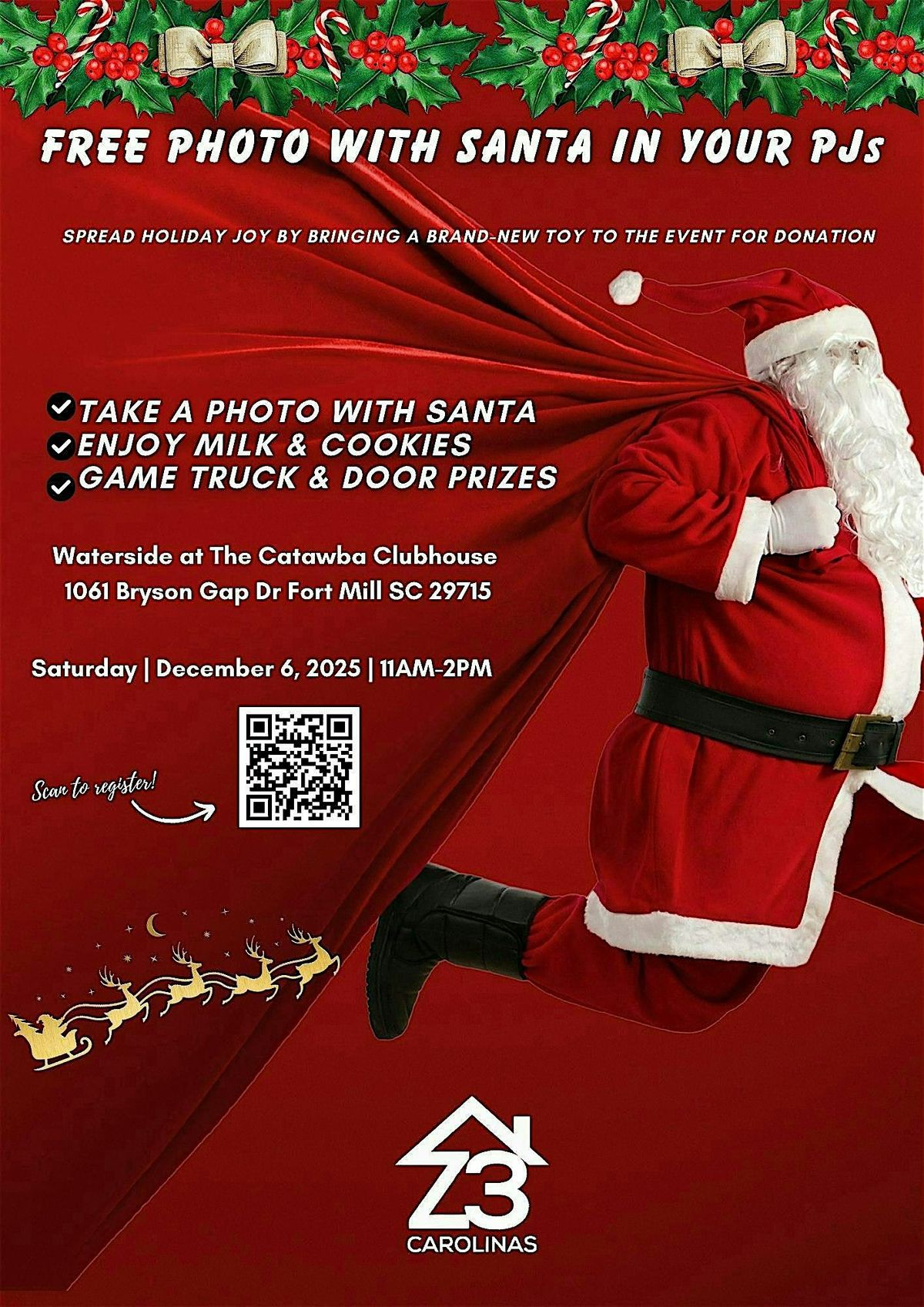 FREE Photo with Santa Presented by Z3 Carolinas